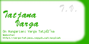 tatjana varga business card